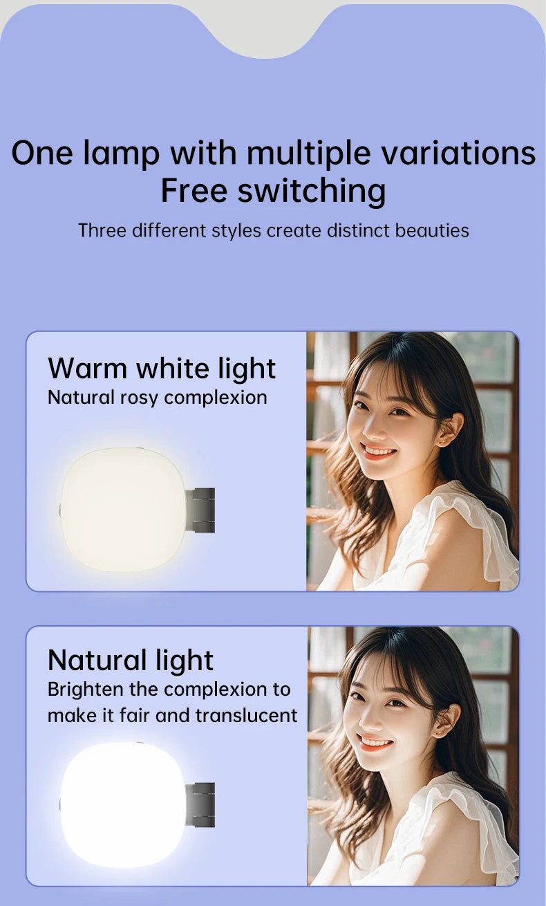 GlowSnap Magnetic Selfie Light & Phone Mirror